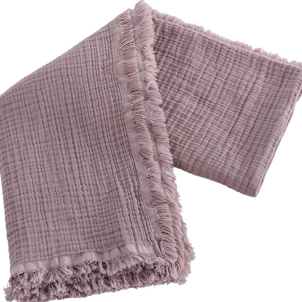 Boho mousseline deken 80 x 80cm (3 kleuren)