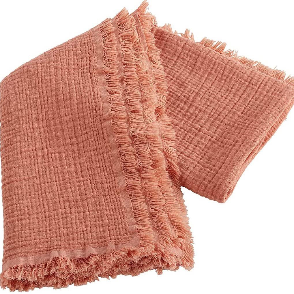 Boho mousseline deken 80 x 130cm (4 kleuren)