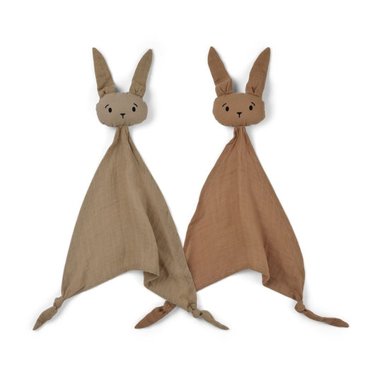 Knuffeldoek XL - 2 pack - lichtbruin/zand