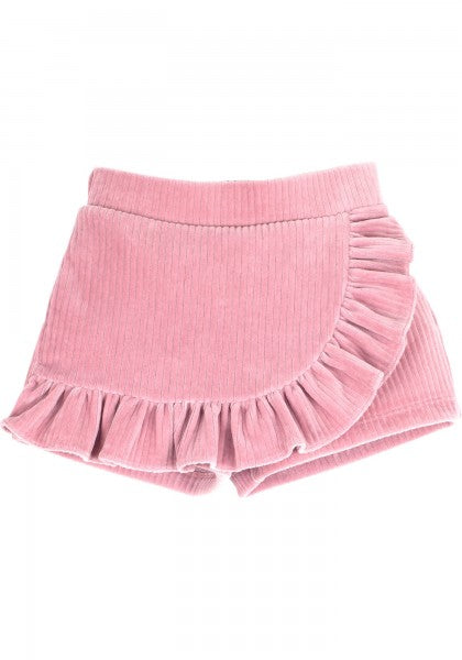 Roze shortje met volant