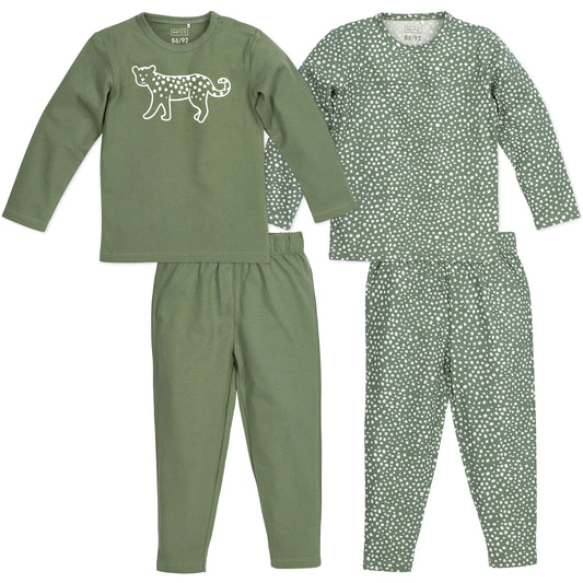Pyjama Cheetah - Forest green