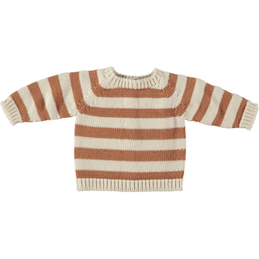 Thomas Knit Sweater - Cream/Clay