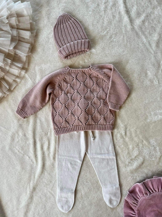Arian Knit Sweater - Pale Rose